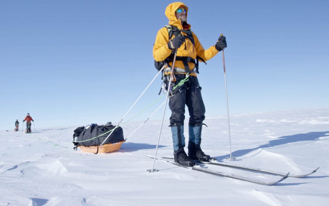 Jason Box travels the Greenland Ice Cap on skis.